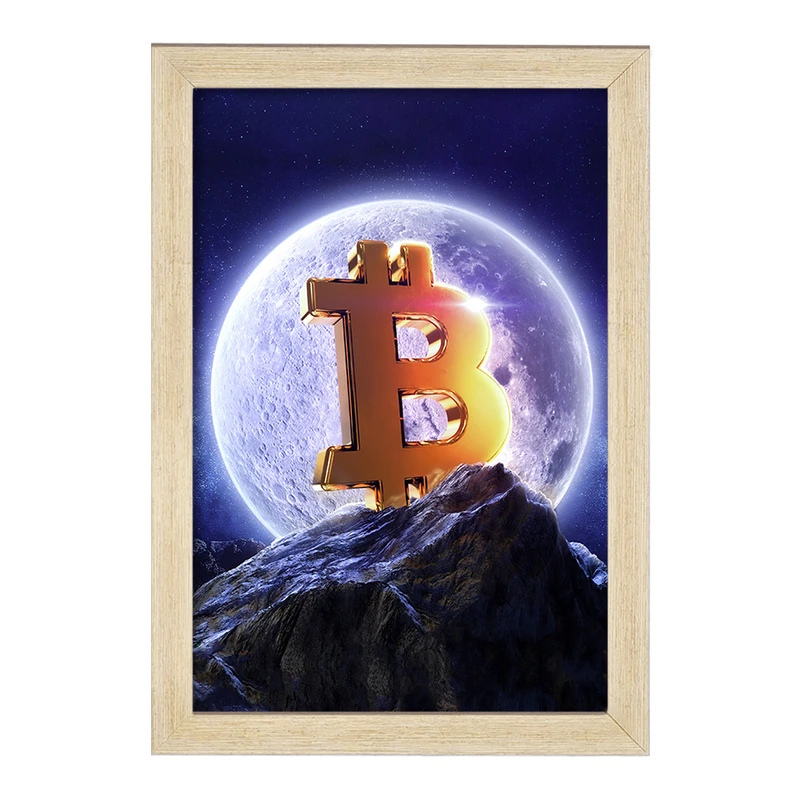 تابلو خندالو مدل ارز دیجیتال بیت کوین  کد 10900