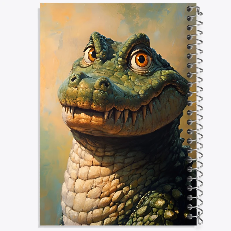 دفتر مشق 50 برگ خندالو طرح تمساح کد F6537