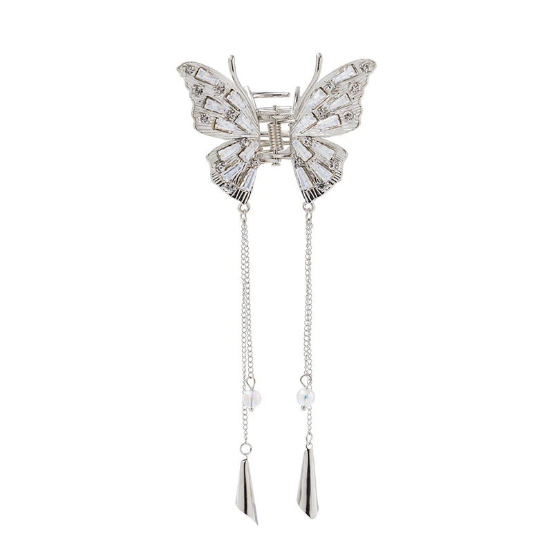 کلیپس مو زنانه مدل شاپرک کریستالی