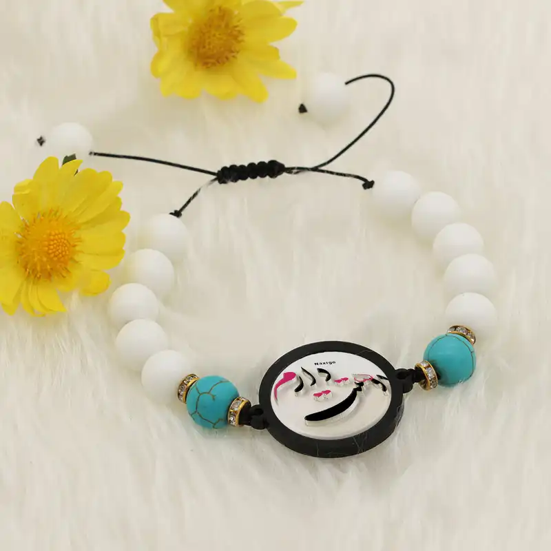 دستبند زنانه ناکسیگو طرح دوست دارم کد BR4319