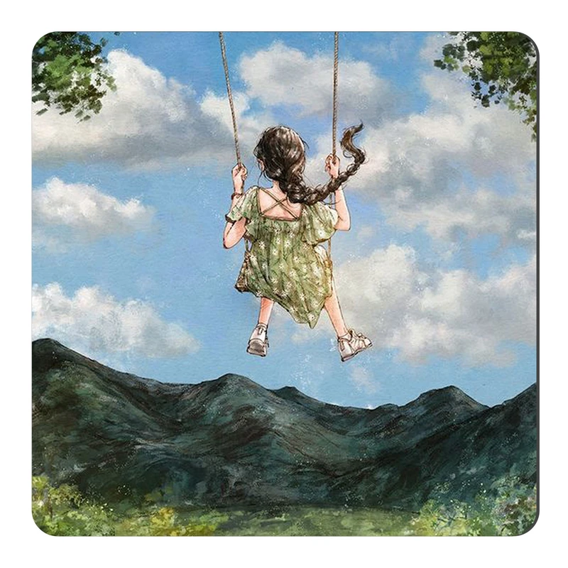 مگنت طرح دختر فانتزی و تاب سواری در دشت کد wmg2649