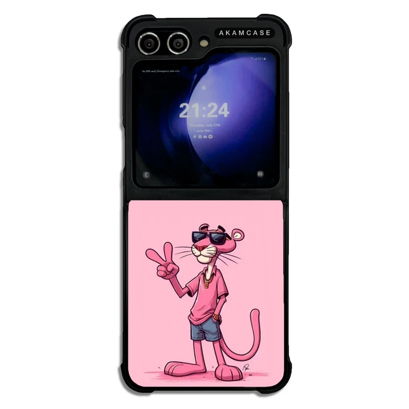 کاور آکام مدل AMC-WSGZFLIP5-PINK PANTHER10 مناسب برای گوشی موبایل سامسونگ Galaxy Z Flip 5