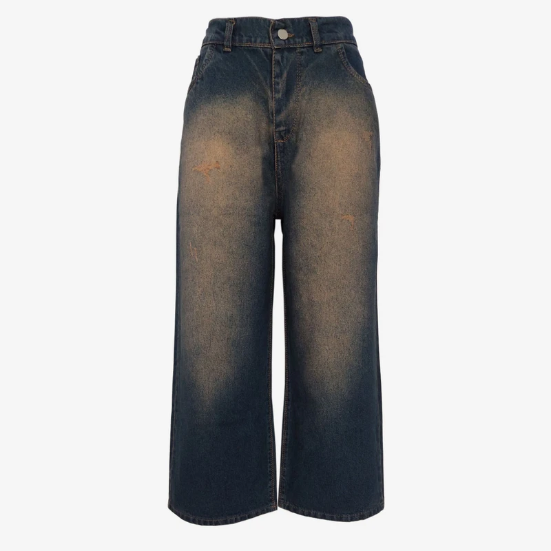 شلوار جین بگ زنانه مدل واید کد 20152