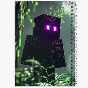 دفتر مشق 100 برگ خندالو طرح ماینکرافت (Minecraft) کد F2430