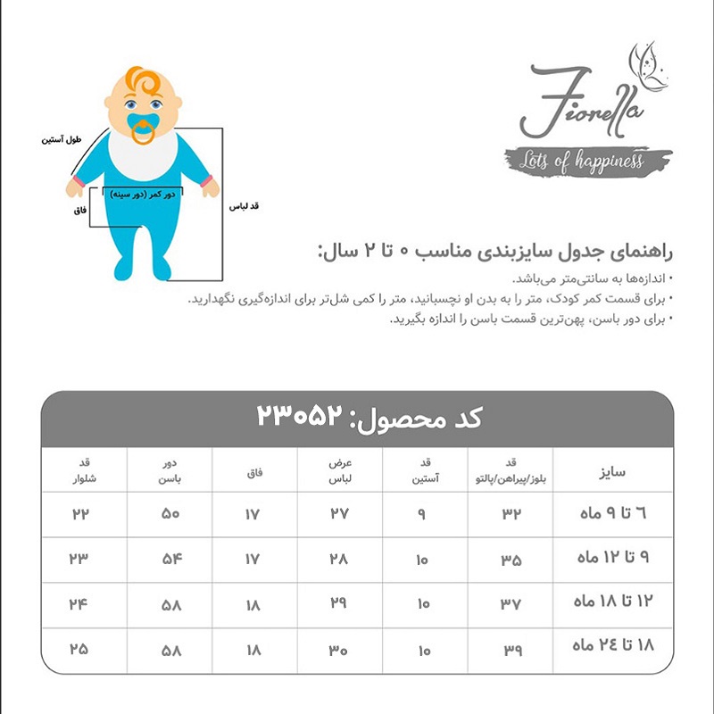 ست پیراهن و شلوارک نوزادی فیورلا مدل اسنوپی 23052 -  - 8