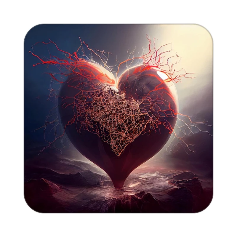 زیر لیوانی کاکتی مدل عاشقانه کد mp13625