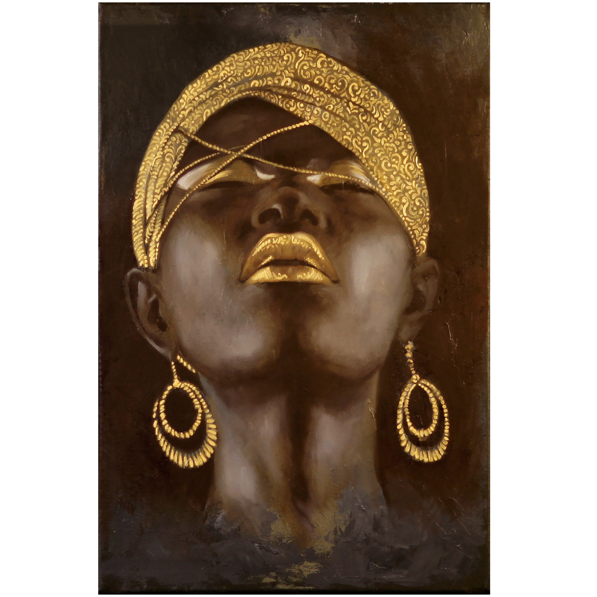 تابلو نقاشی طرح دختر آفریقایی