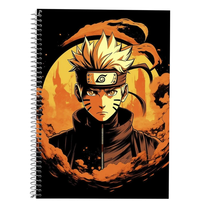 دفتر زبان 50 برگ مدوپد مدل دوخط طرح نارتو narto کد DF10585