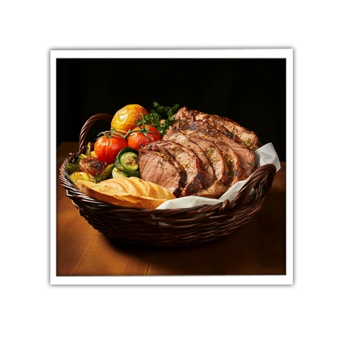 تابلو نوری بکلیت طرح رستوران و استیک گوشت مدل لایت باکس W-MID-19947