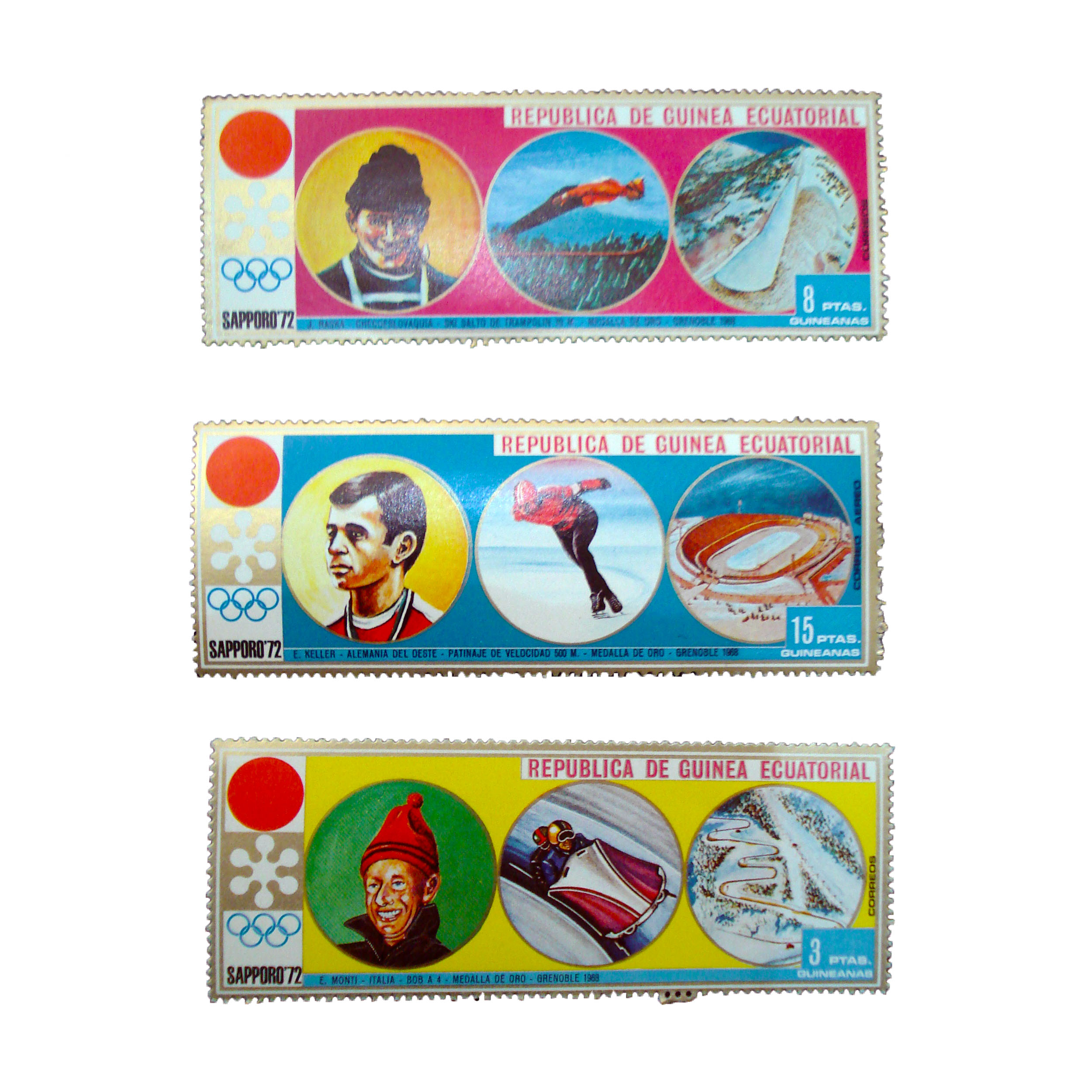 تمبر یادگاری مدل ورزشی کد bc-1238 مجموعه 3 عددی