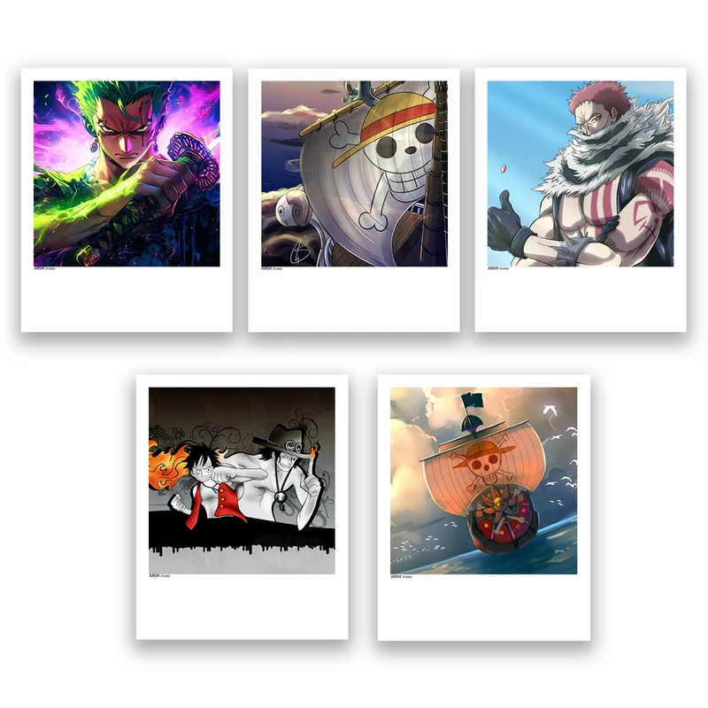 آویز تزیینی عرش مدل انیمه وان پیس one piece کد Asa056 مجموعه 5عددی