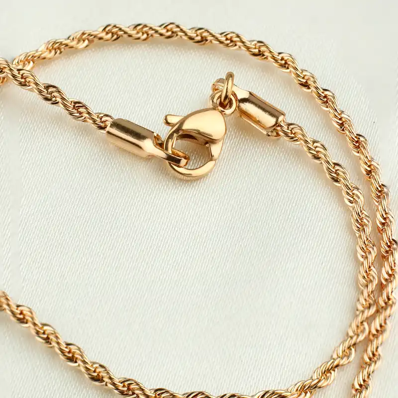 زنجیر زنانه ژوپینگ مدل طنابی کد TCH-06