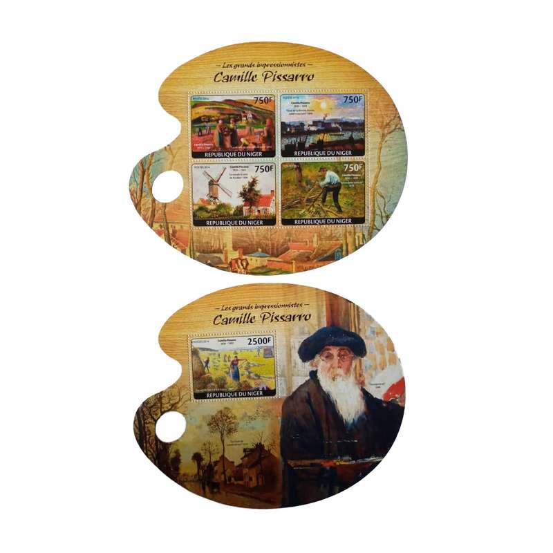 تمبر یادگاری مدل تابلویی اثر کامی پیسارو مجموعه 5 عددی