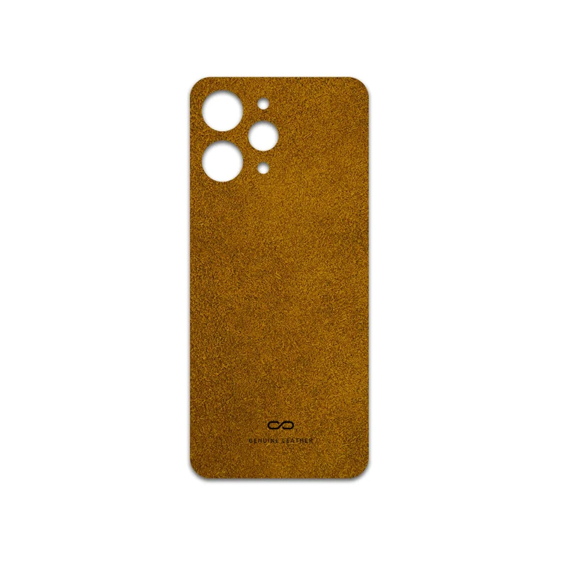 برچسب پوششی ماهوت مدل Brown-Chamois-Leather مناسب برای گوشی موبایل شیائومی Redmi 12