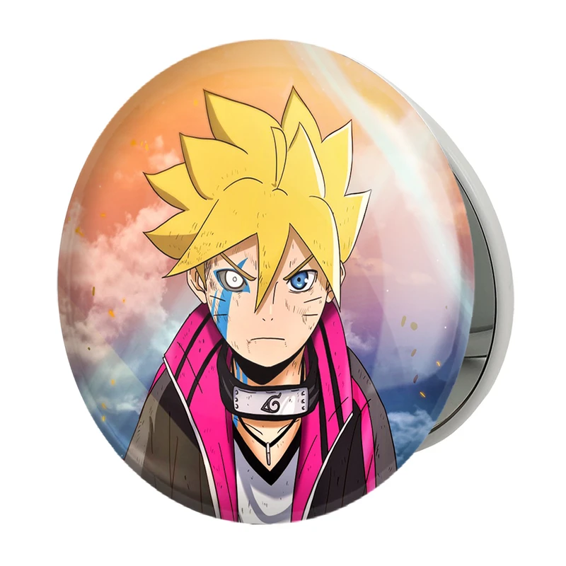 آینه جیبی خندالو طرح بوروتو اوزوماکی انیمه بوروتو Boruto مدل تاشو کد 15729