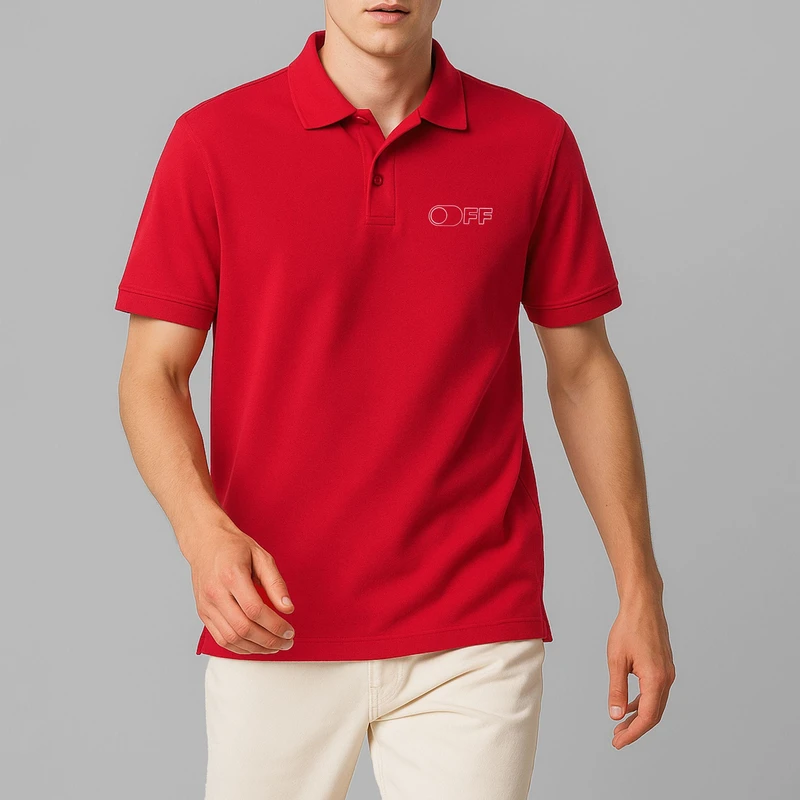 پولوشرت آستین کوتاه مردانه مدل X55 رنگ قرمز