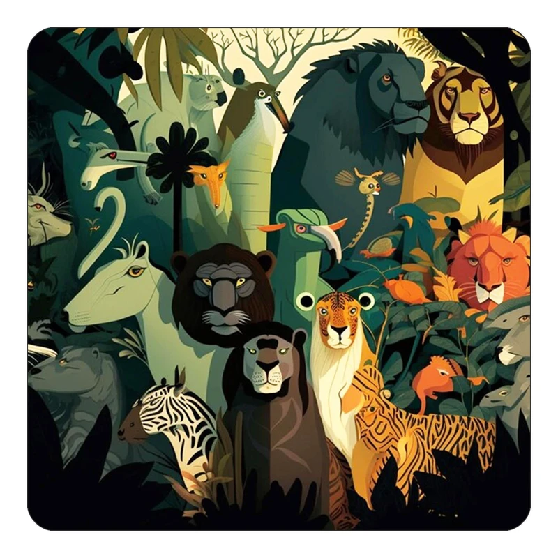 مگنت کاکتی طرح حیوانات رنگی مدل mp26784