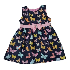 پیراهن دخترانه طرح پروانه کد R10