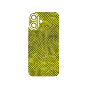 MAHOOT Yellow Snake Skin Cover Sticker for Apple iPhone 16