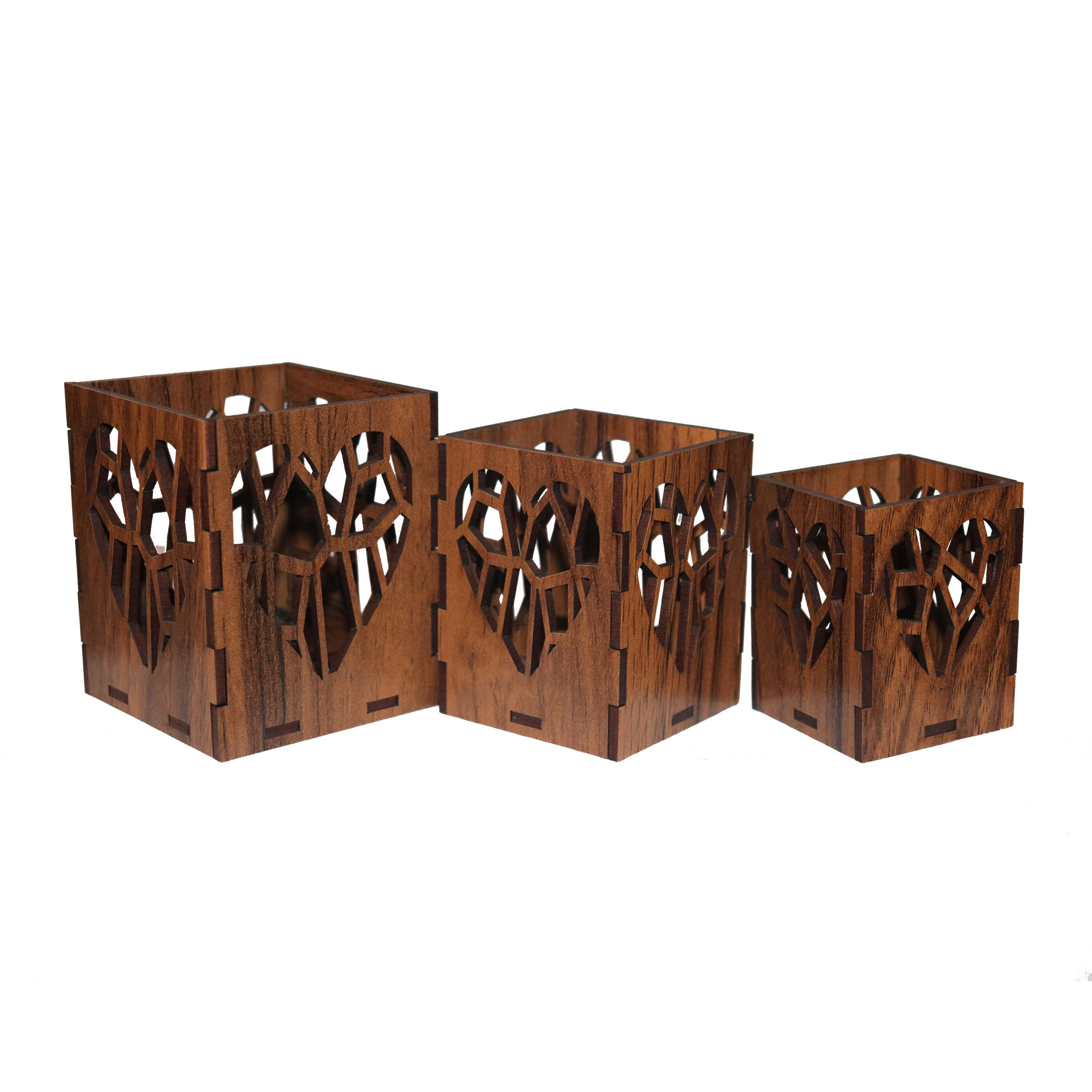جاشمعی  چوبی سهیل مدل  50 مجموعه 3 عددی
