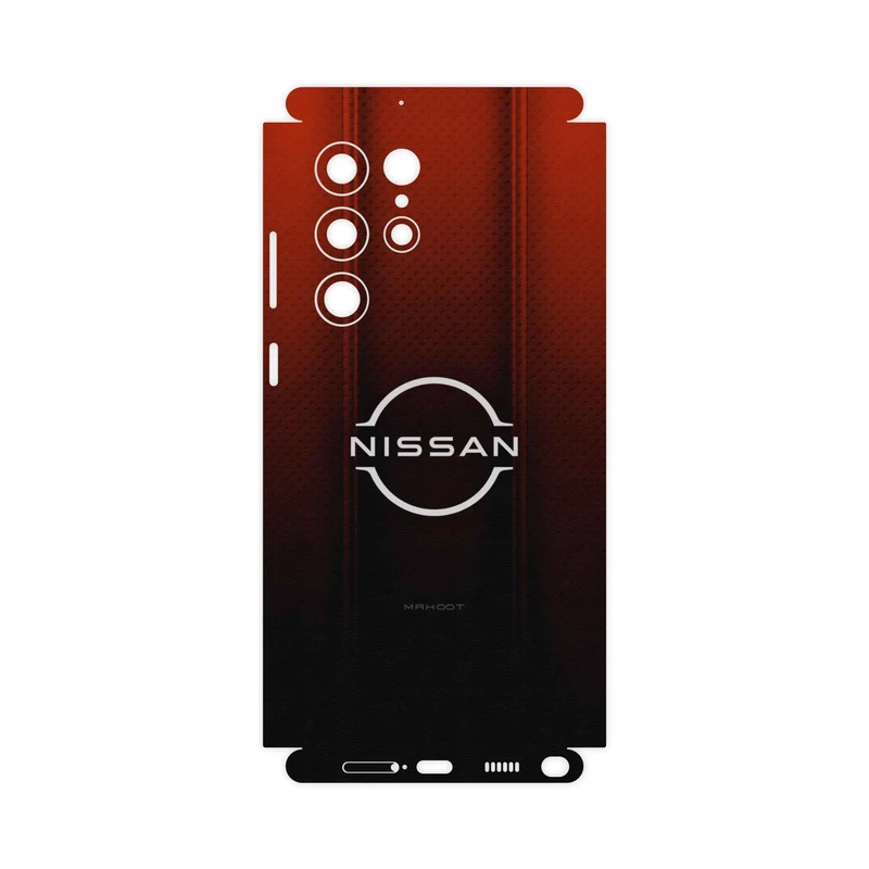 برچسب پوششی ماهوت مدل Nissan-Logo-FullSkin مناسب برای گوشی موبایل سامسونگ Galaxy S22 Ultra 5G