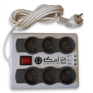 چند راهی برق و محافظ امگا مدل MM2