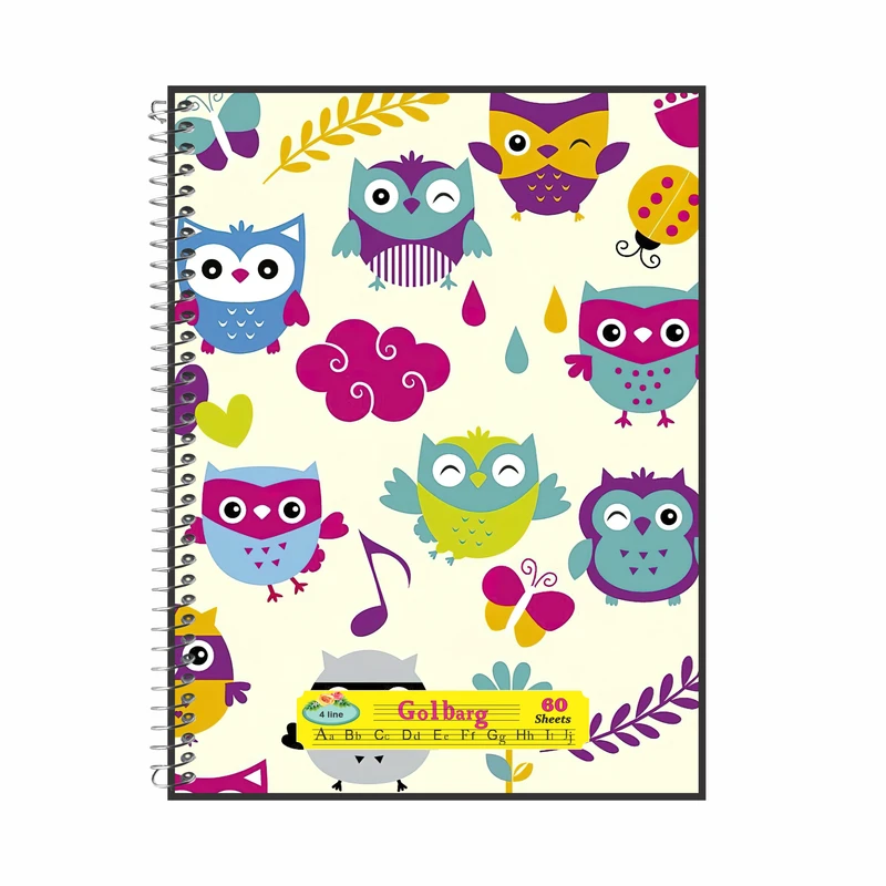 دفتر زبان 60 برگ گلبرگ مدل دختر کد 2548