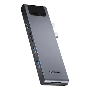 هاب 7 پورت USB-C باسئوس مدل CAHUB-L0G