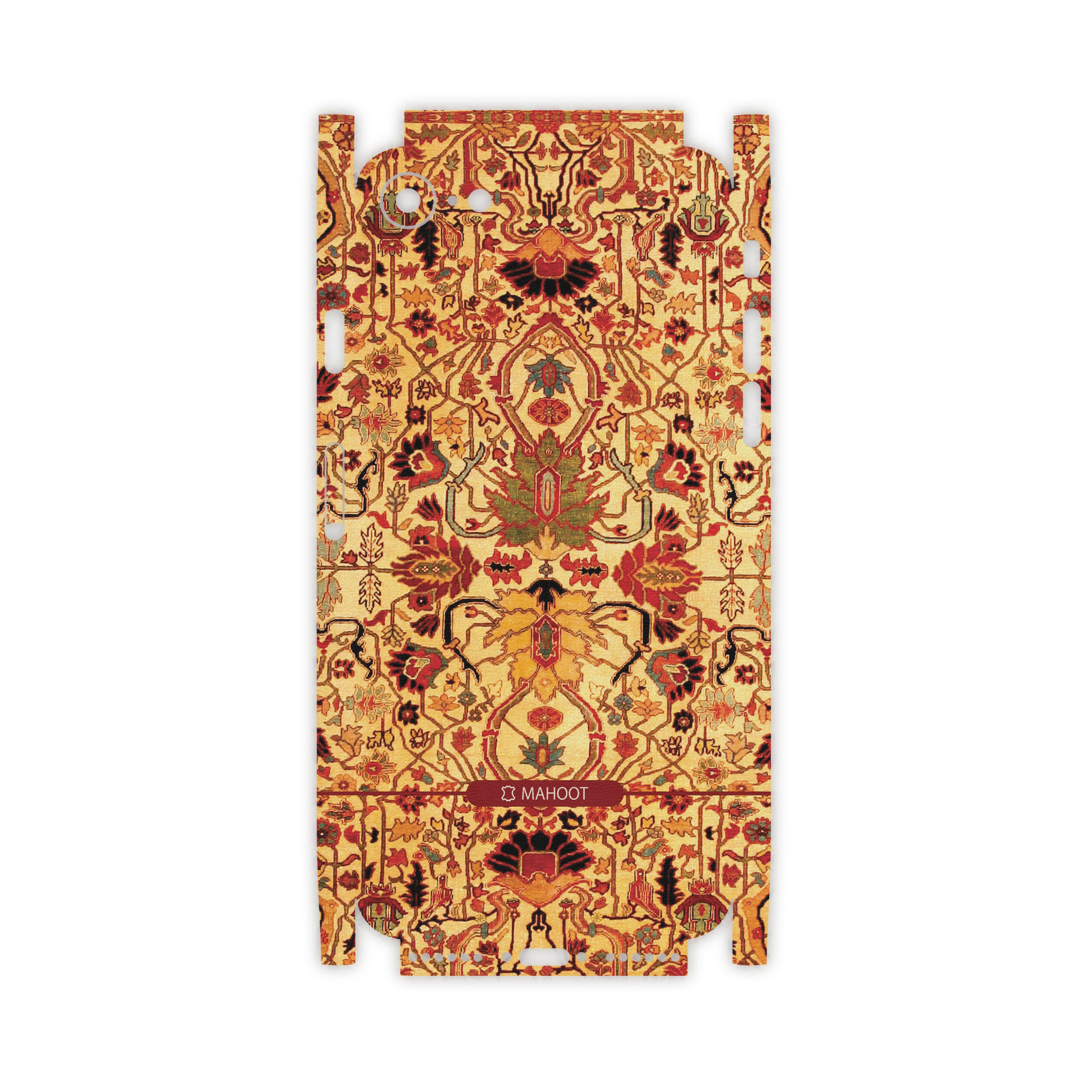 برچسب پوششی ماهوت مدل Persian-Carpet-Yellow-FullSkin مناسب برای گوشی موبایل اپل iPhone 8