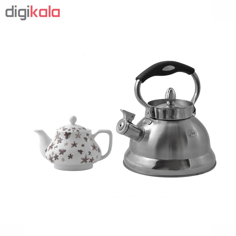 ست کتری و قوری ای ام دی مدل کف پهن سوتدار