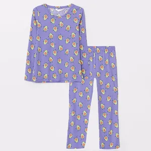 ست تی شرت آستین بلند و شلوار زنانه ال سی وایکیکی مدل سوپرپنبه آووکادو