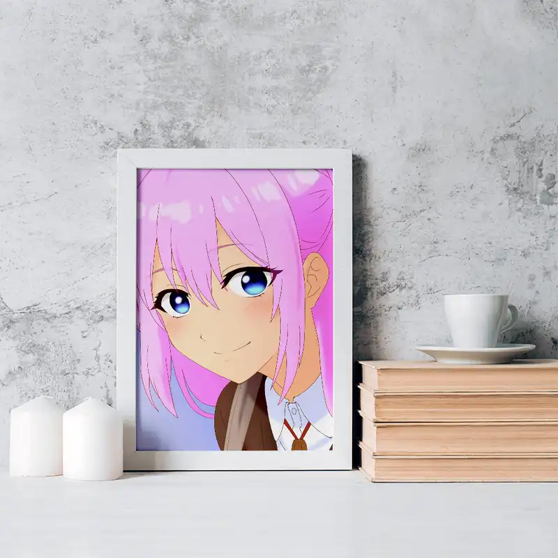 تابلو خندالو مدل شیکیموری سان انیمه شیکیموری کد 15869