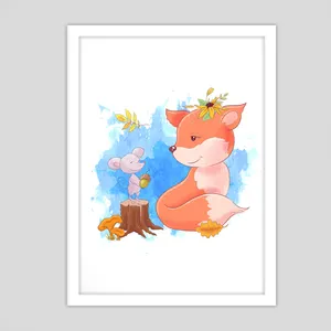 تابلو کودک و نوزاد مدل روباه