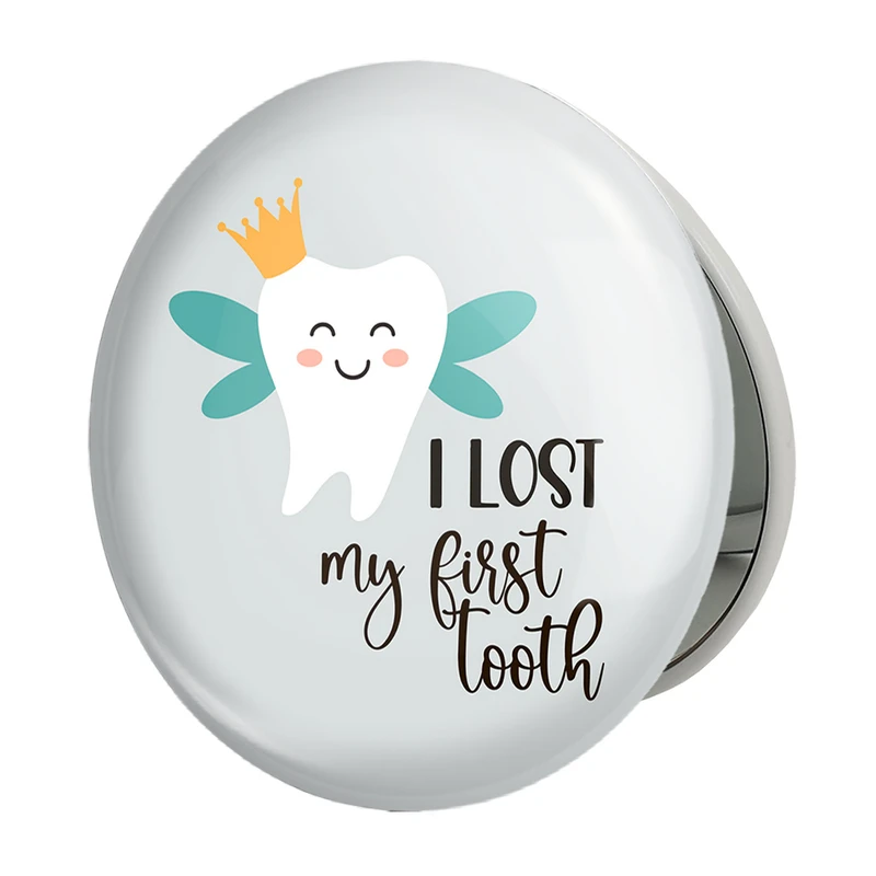 آینه جیبی خندالو طرح جشن دندونی پسرونه مدل تاشو کد 10948 