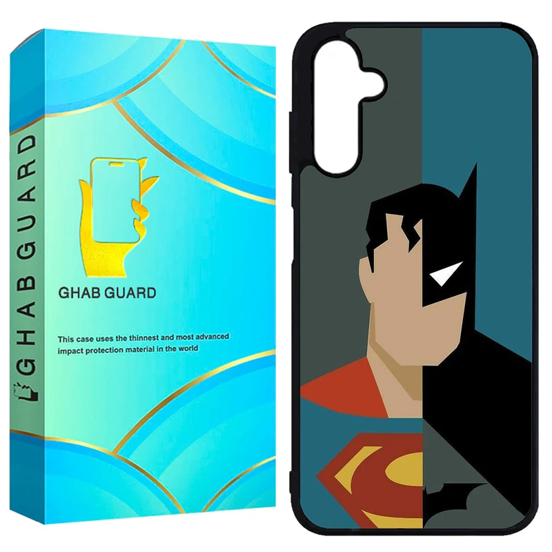 کاور قاب گارد طرح بتمن و سوپر من مدل GCHPA25 مناسب برای گوشی موبایل سامسونگ Galaxy A25 