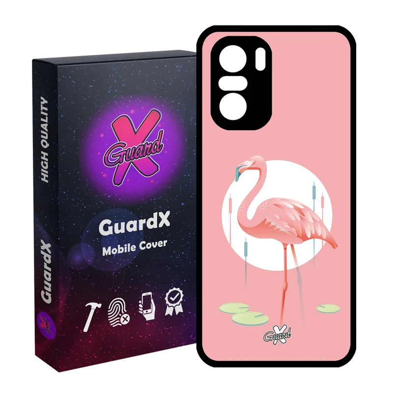 کاور گارد ایکس طرح Flamingo مدل Glass10084 مناسب برای گوشی موبایل شیائومی Poco F3/MI 11X/MI 11X Pro/Redmi K40/K40 Pro