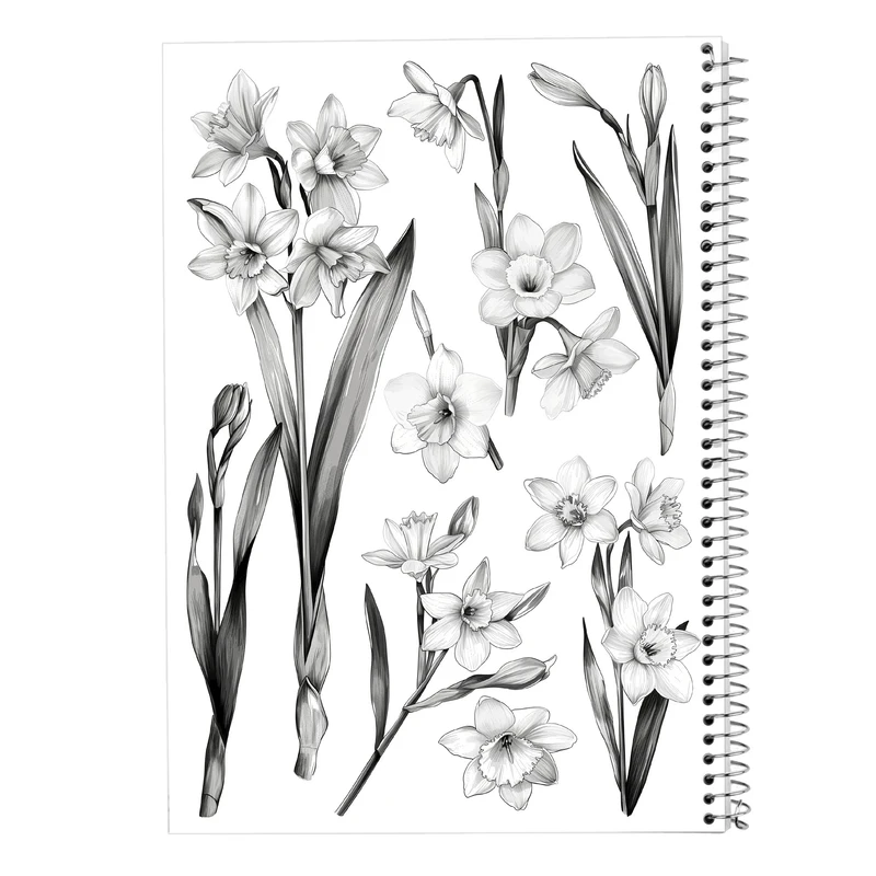 دفتر مشق 100 برگ مدوپد مدل گل کد DF13862