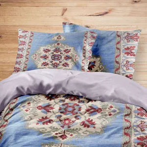 سرویس روتختی مدوپد طرح قالیچه بیجار مدرن ترنجی مدل C-bijar-M69 یک نفره 4 تکه