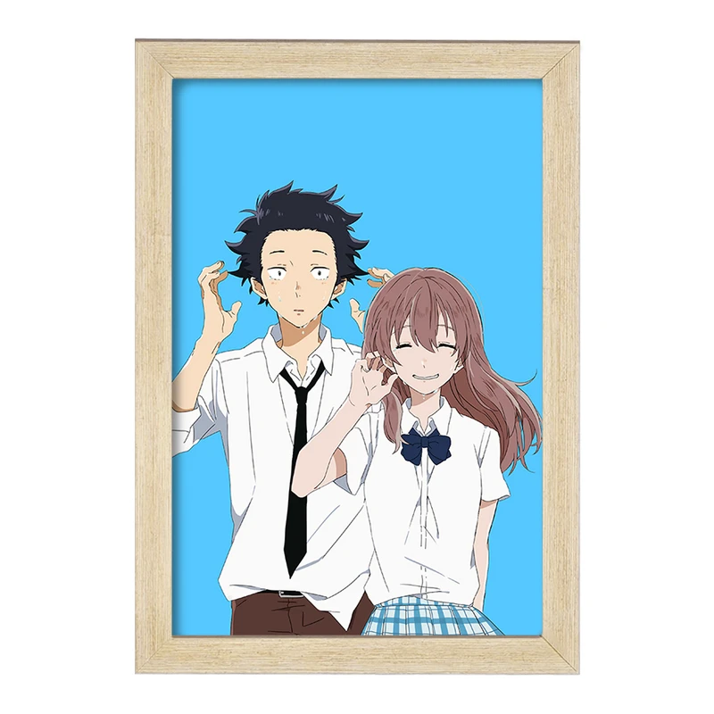 تابلو خندالو مدل شوکو نیشیمیا و شویا ایشیدا انیمه سایلنت ویس A Silent Voice  کد 15790