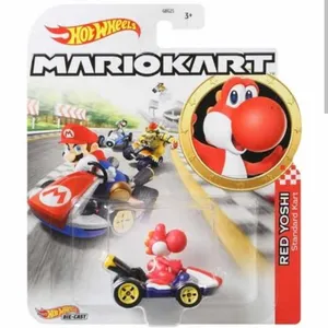 ماشين بازی هات ويلز مدل MARIOKART RED YOSHI