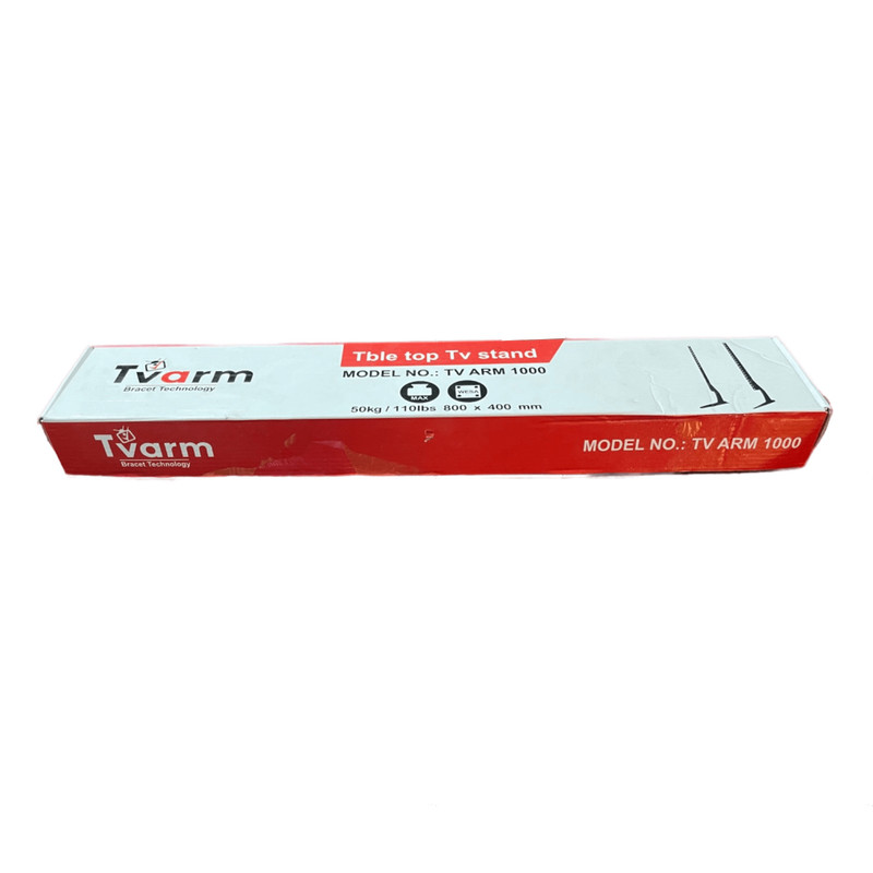 پایه رومیزی تلویزیون تی وی آرم  مدل TVARM1000 مناسب تلویزیون های 32 تا 65 اینچ مجموعه 2 عددی