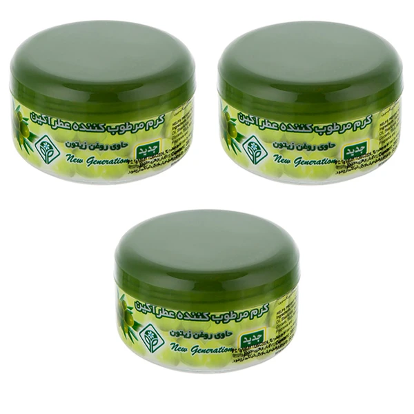 کرم نرم کننده عطرآگین مدل زیتون حجم 200 میلی لیتر مجموعه 3 عددی