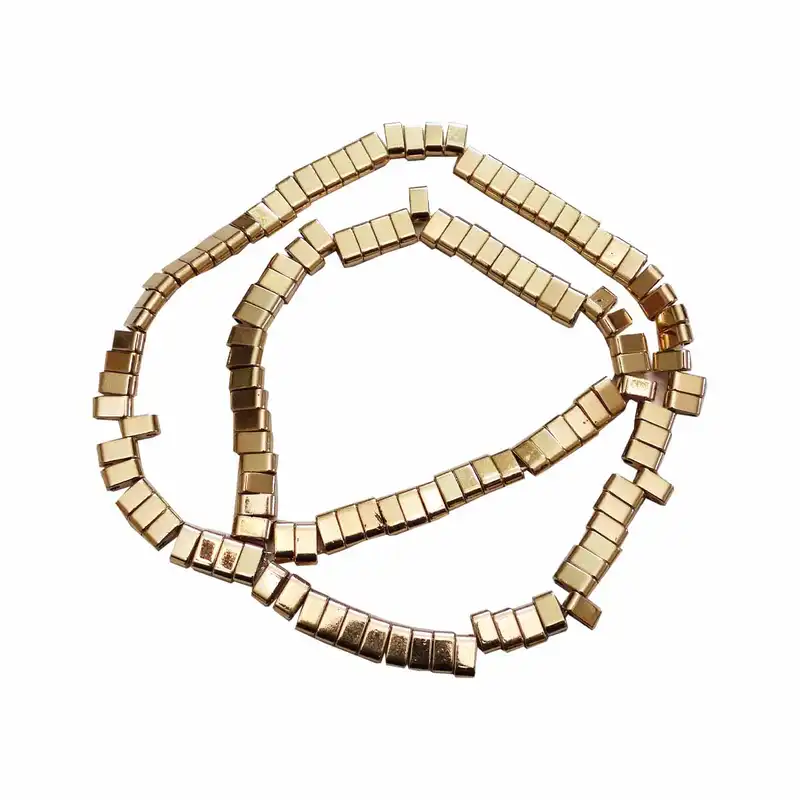 مهره دستبند مدل حدید مکعبی کد MO-1031 مجموعه 40 عددی