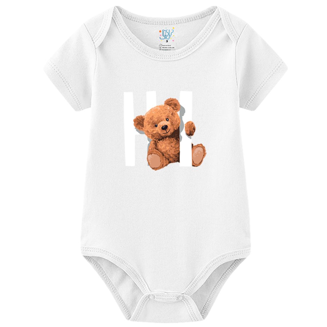 بادی آستین کوتاه نوزادی نیل کوک مدل Ted مجموعه 4 عددی -  - 6