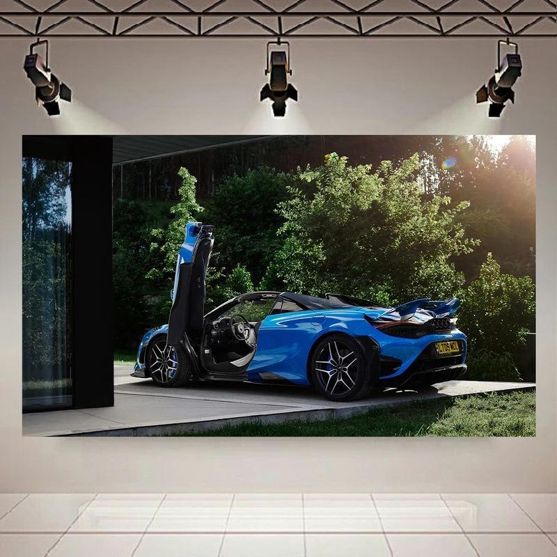 پوستر طرح ماشین مدل مکلارن 765LT کد AR6770