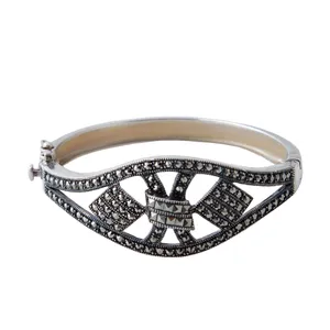  دستبند نقره زنانه بازرگانی میلادی کد DP_220