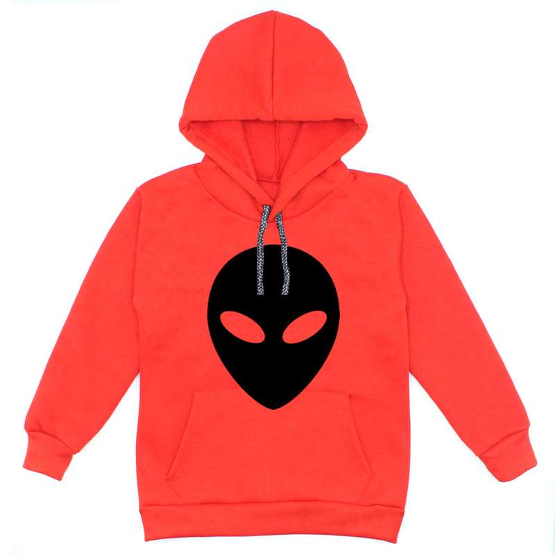 هودی پسرانه مدل آدم فضایی A16 رنگ قرمز