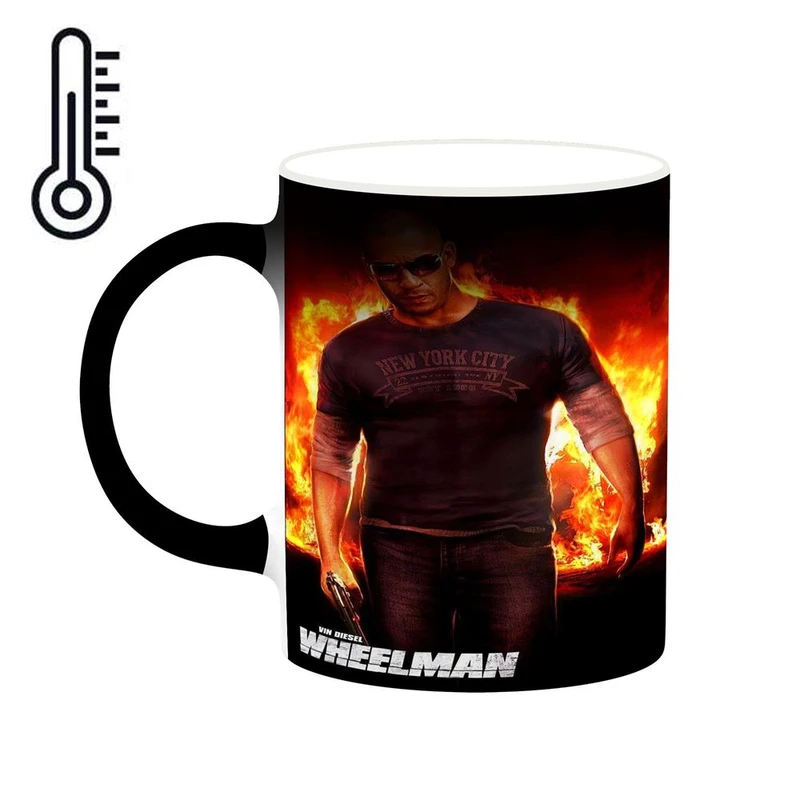 ماگ حرارتی کاکتی طرح وین دیزل Vin Diesel مدل mgh27357