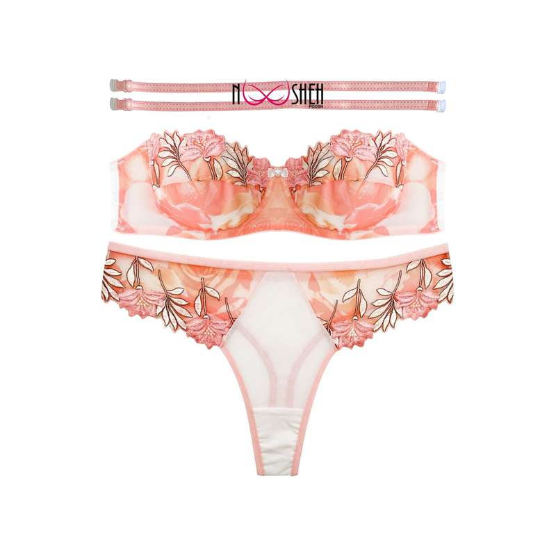 ست شورت و سوتین زنانه نوشه پوش مدل 88006