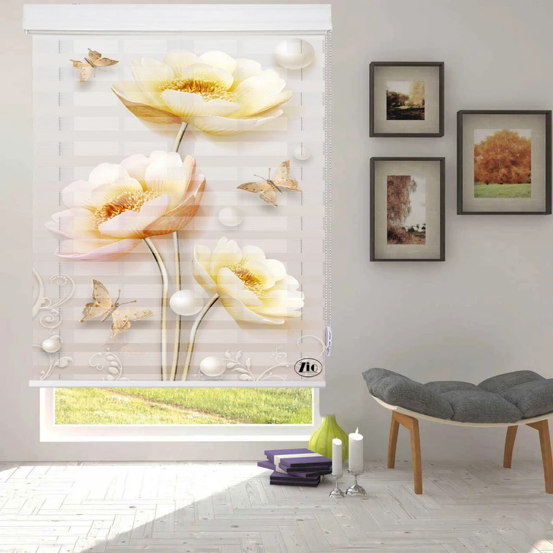 پرده زبرا زیو مدل 3D-1026 سایز 100x280 سانتی متر